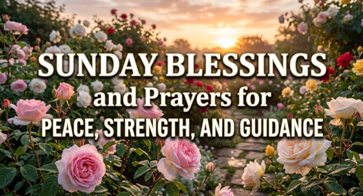 Sunday Blessings and Prayers for Peace, Strength, and Guidance