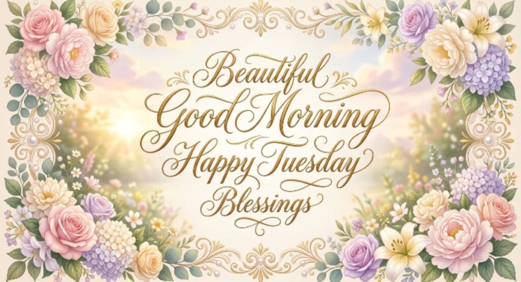 Beautiful Good Morning Happy Tuesday Blessings
