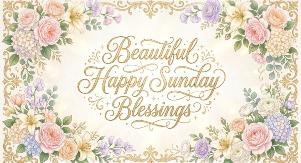 Beautiful Happy Sunday Blessings