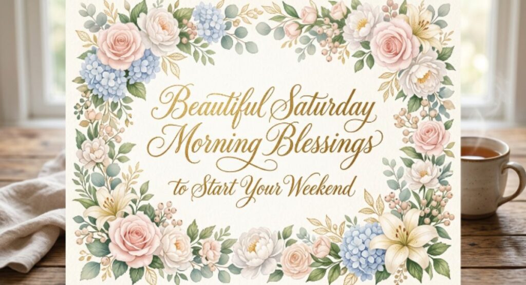 Beautiful Saturday Morning Blessings to Start Your Weekend