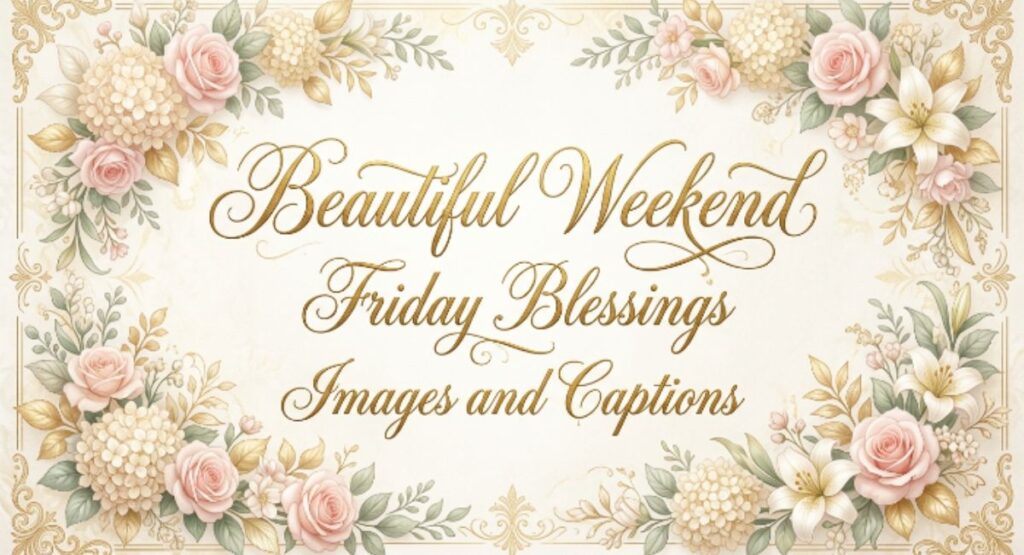 Beautiful Weekend Friday Blessings Images and Captions