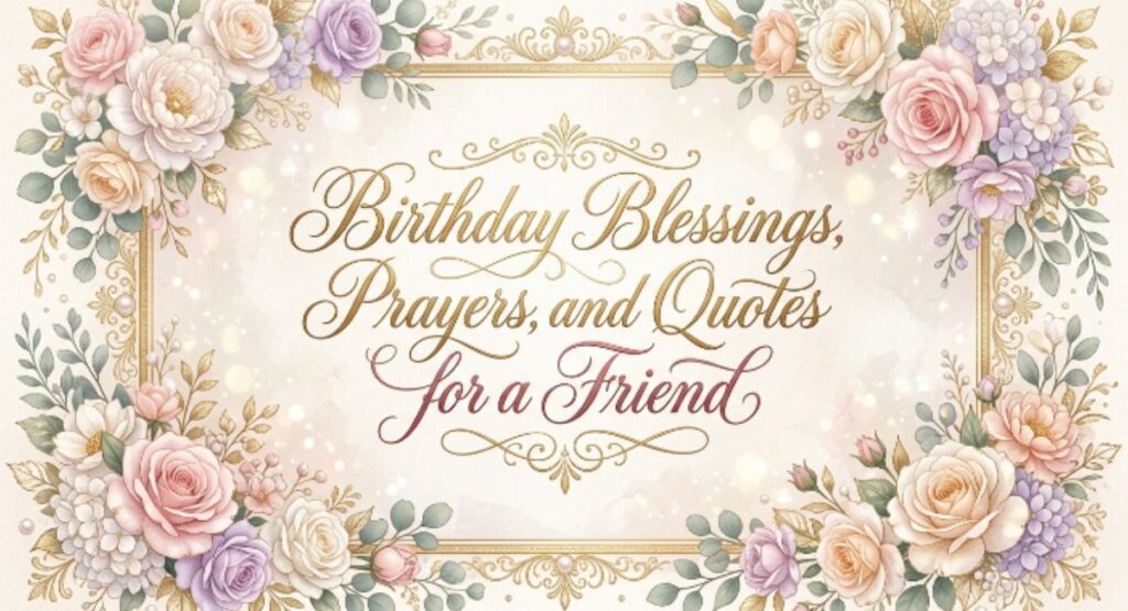 Birthday Blessings, Prayers, and Quotes for a Friend