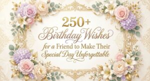 Birthday Wishes for a Friend
