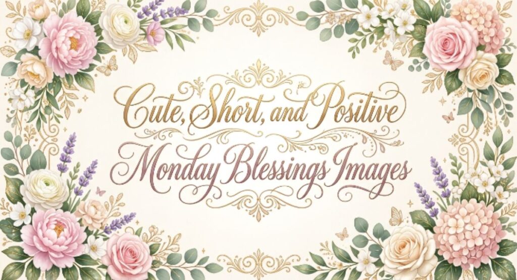 Cute, Short, and Positive Monday Blessings Images