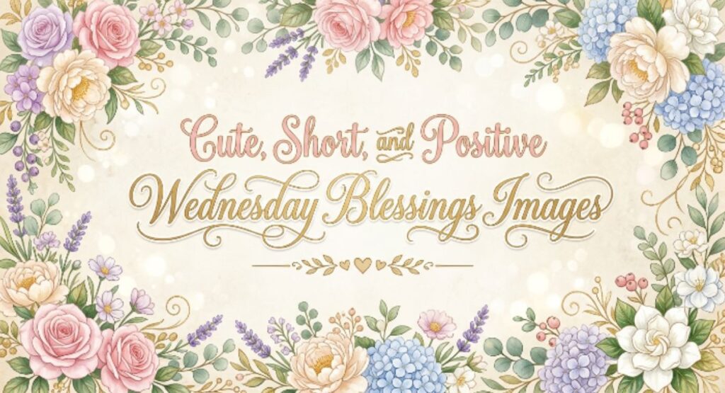 Cute, Short, and Positive Wednesday Blessings Images