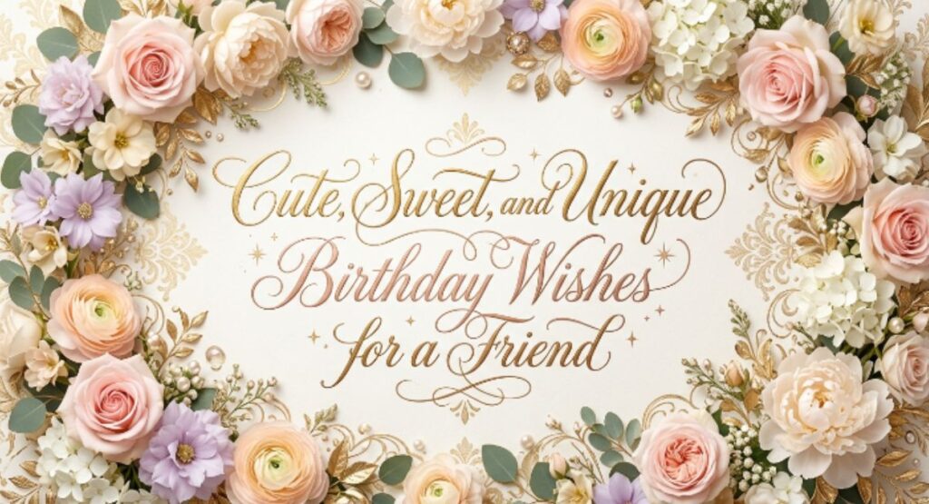 Cute, Sweet, and Unique Birthday Wishes for a Friend