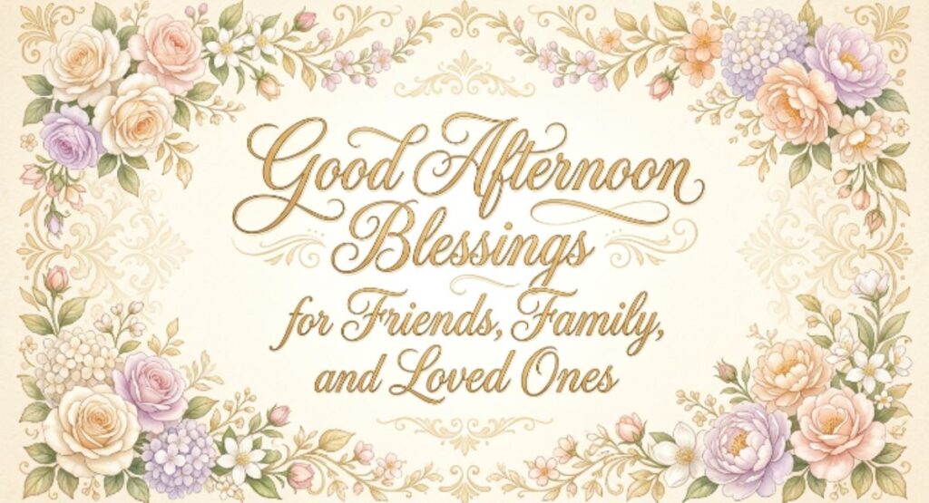 Good Afternoon Blessings for Friends, Family, and Loved Ones