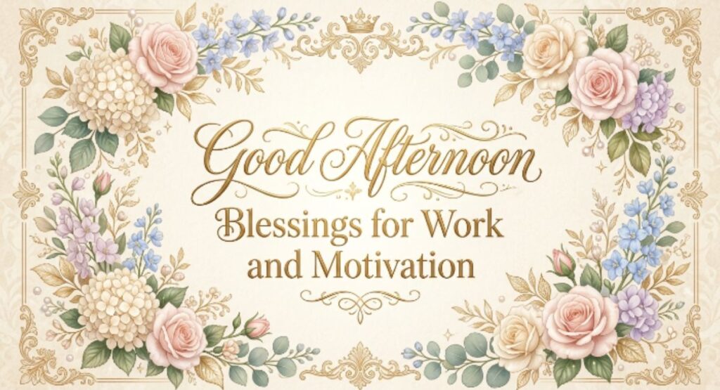 Good Afternoon Blessings for Work and Motivation