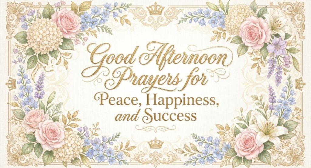 Good Afternoon Prayers for Peace, Happiness, and Success