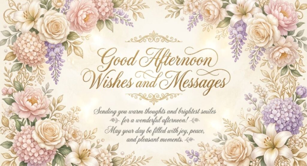 Good Afternoon Wishes and Messages