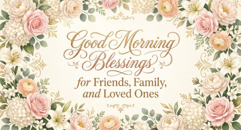 Good Morning Blessings for Friends, Family, and Loved Ones