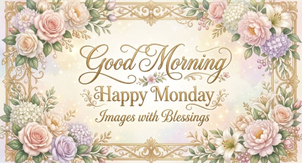 Good Morning Happy Monday Images with Blessings