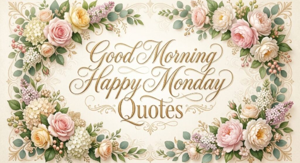 Good Morning Happy Monday Quotes