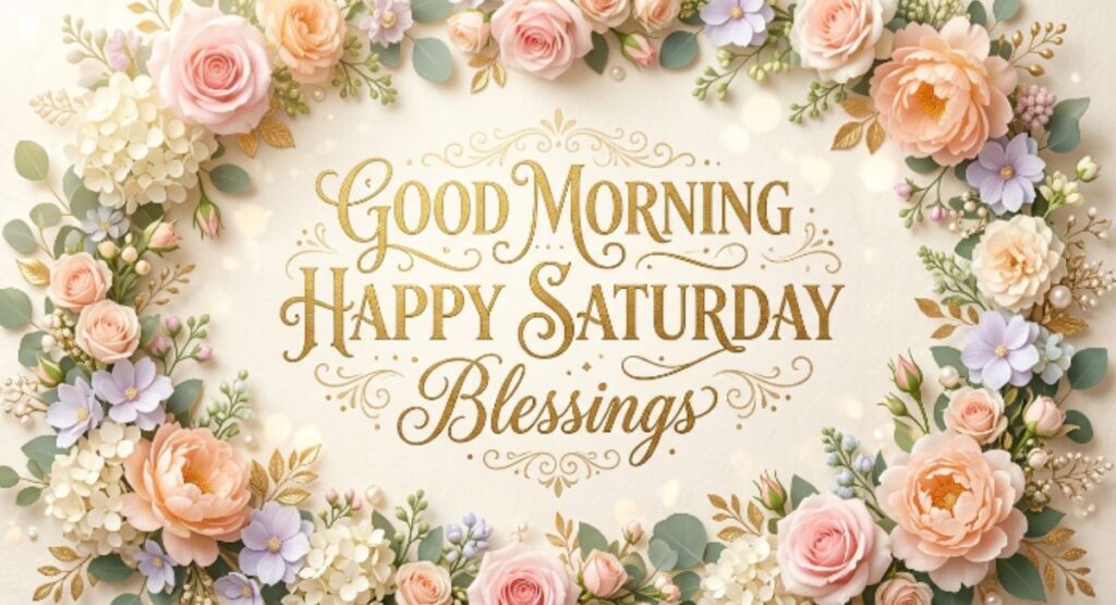 Good Morning Happy Saturday Blessings