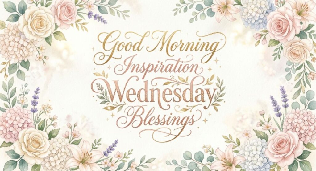 Good Morning Inspiration Wednesday Blessings