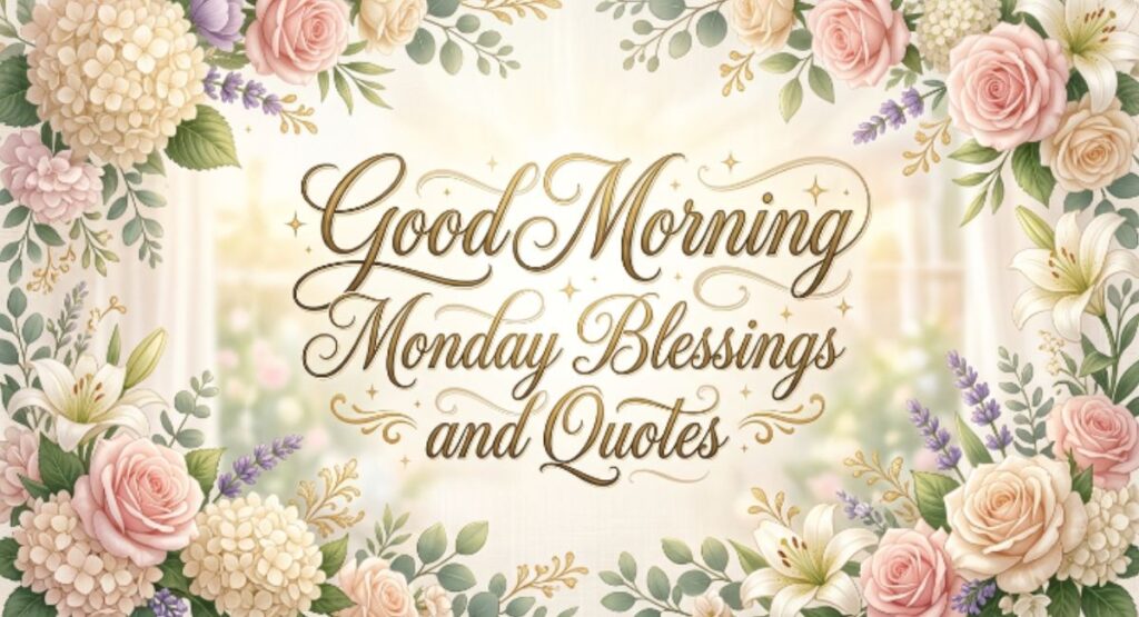 Good Morning Monday Blessings and Quotes