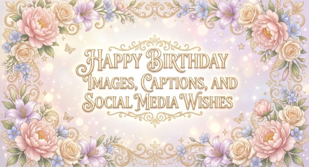 Happy Birthday Images, Captions, and Social Media Wishes