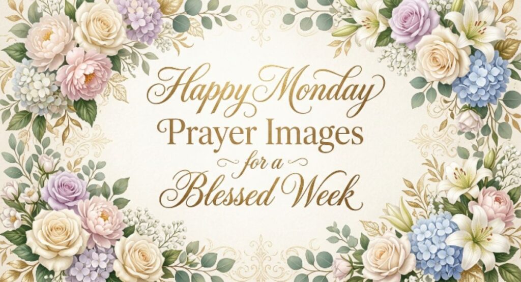 Happy Monday Prayer Images for a Blessed Week