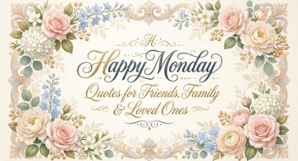 Happy Monday Quotes for Friends, Family & Loved Ones