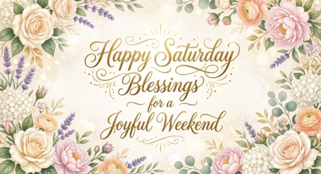 Happy Saturday Blessings for a Joyful Weekend