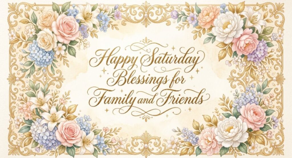 Happy Saturday Blessings for Family and Friends