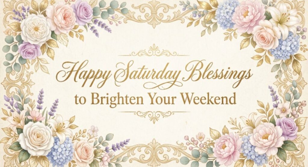 Happy Saturday Blessings to Brighten Your Weekend