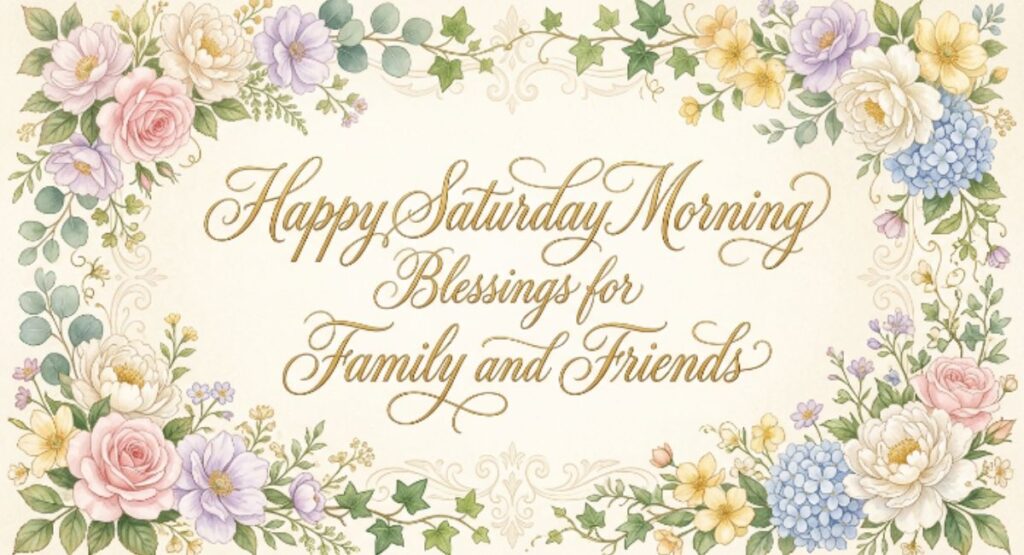 Happy Saturday Morning Blessings for Family and Friends