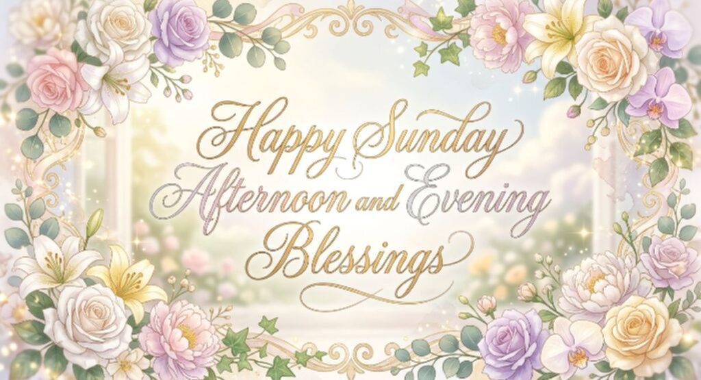 Happy Sunday Afternoon and Evening Blessings