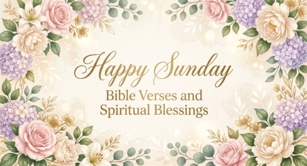 Happy Sunday Bible Verses and Spiritual Blessings