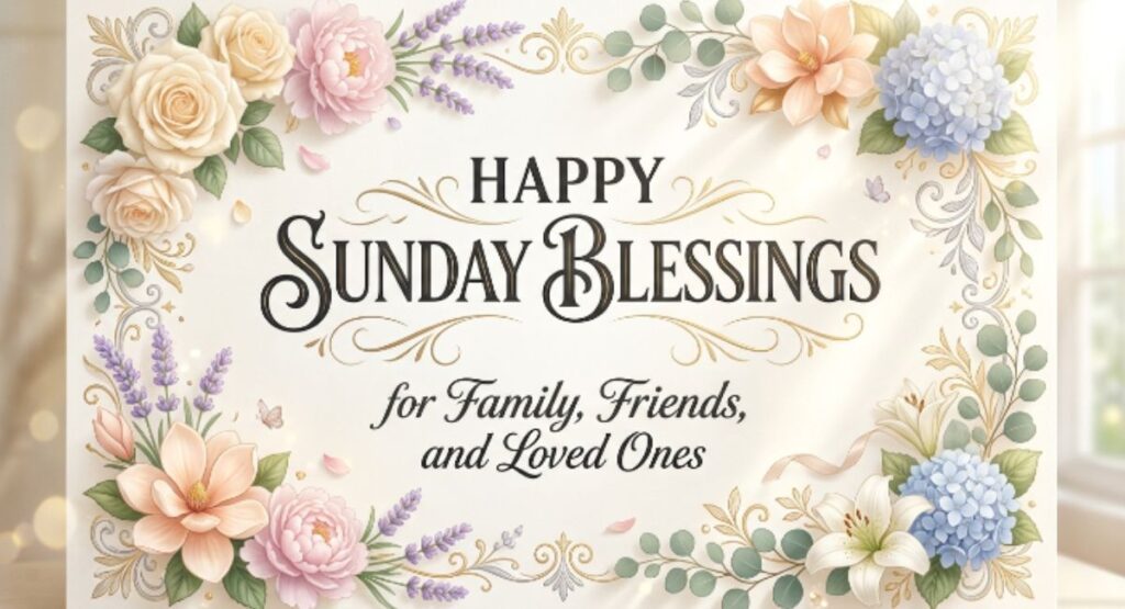 Happy Sunday Blessings Images for Family, Friends, and Loved Ones