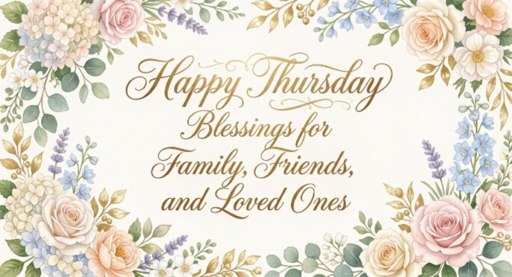 Happy Thursday Blessings for Family, Friends, and Loved Ones