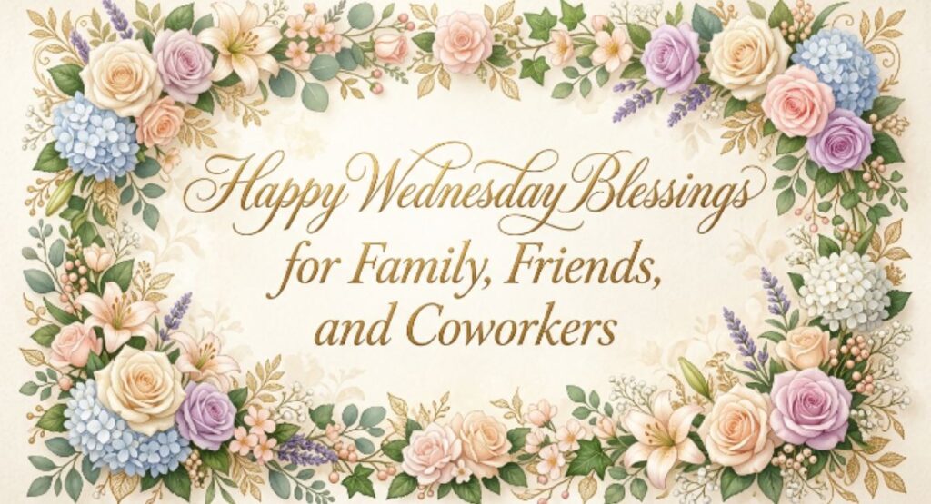 Happy Wednesday Blessings for Family, Friends, and Coworkers