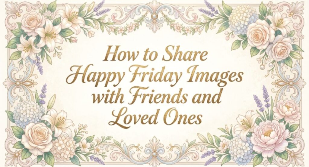How to Share Happy Friday Images with Friends and Loved Ones
