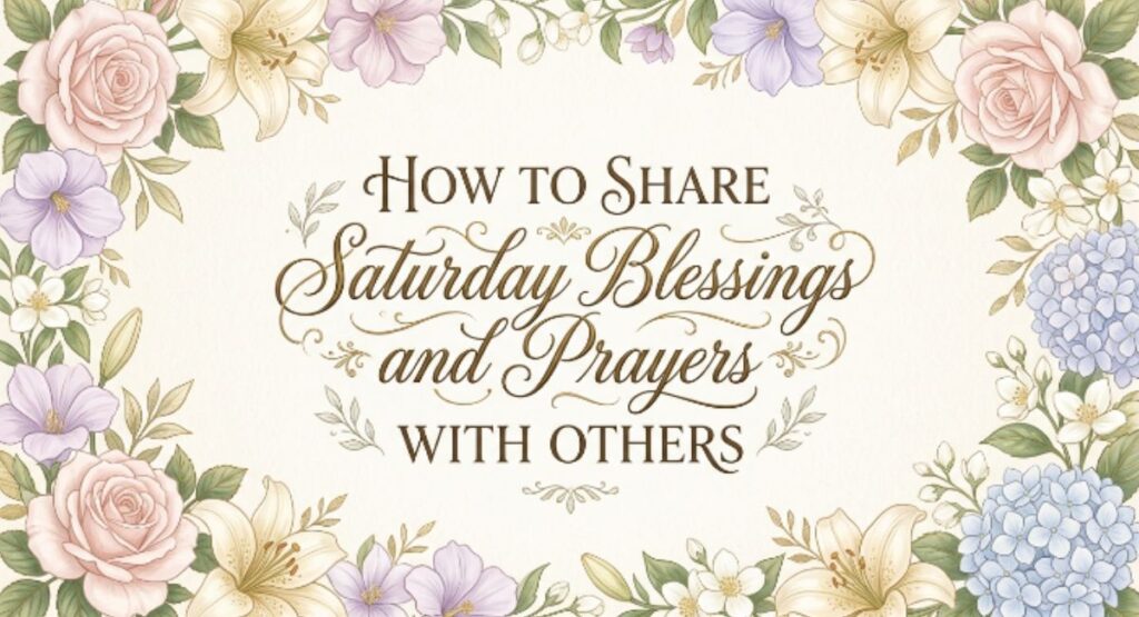 How to Share Saturday Blessings and Prayers with Others