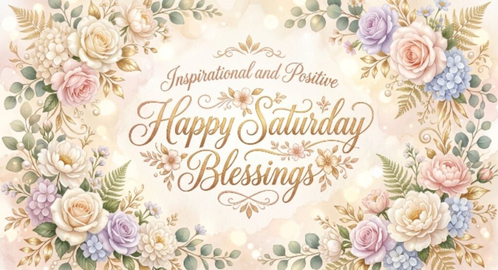 Inspirational and Positive Happy Saturday Blessings