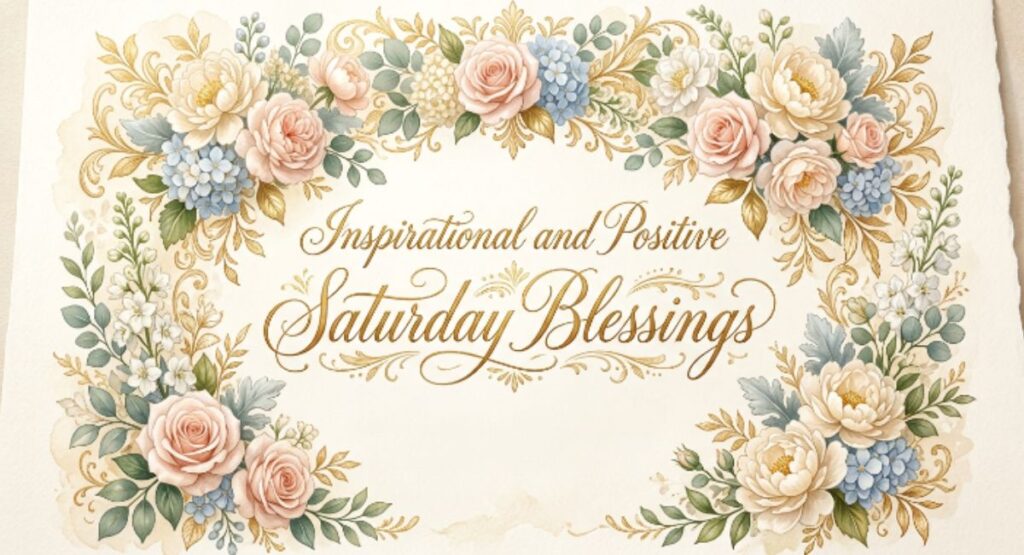 Inspirational and Positive Saturday Blessings