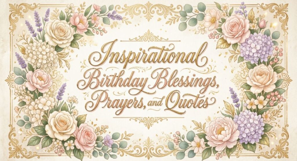 Inspirational Birthday Blessings, Prayers, and Quotes