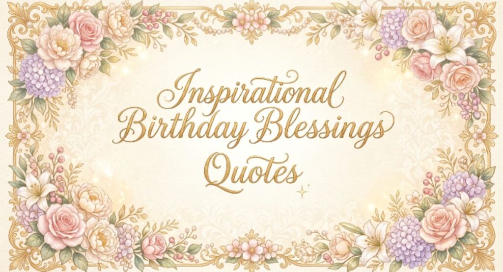 Inspirational Birthday Blessings Quotes