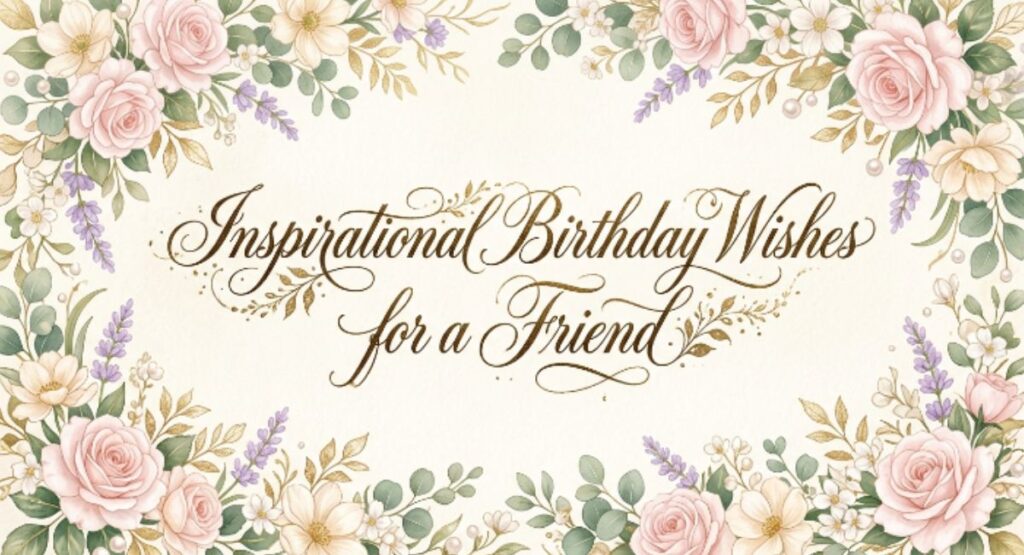 Inspirational Birthday Wishes for a Friend