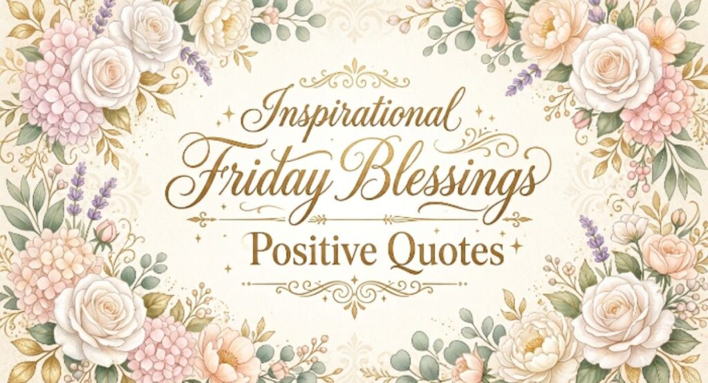 Inspirational Friday Blessings and Positive Quotes