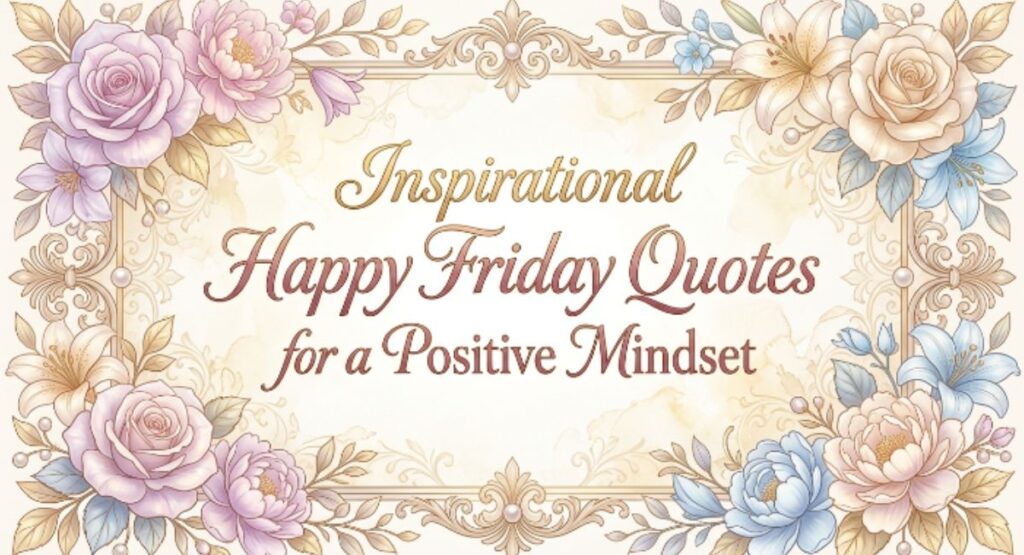 Inspirational Happy Friday Quotes for a Positive Mindset