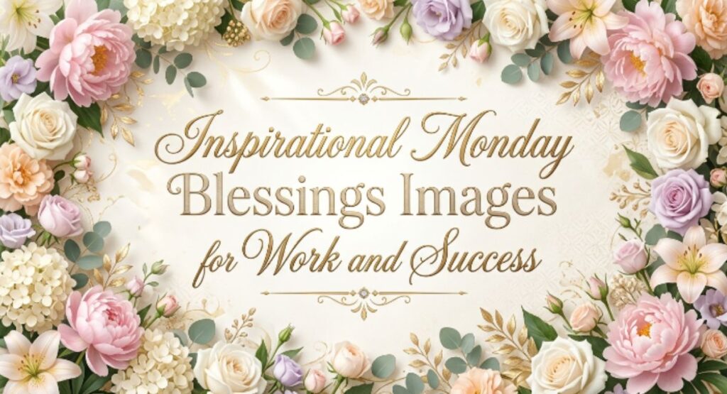Inspirational Monday Blessings Images for Work and Success