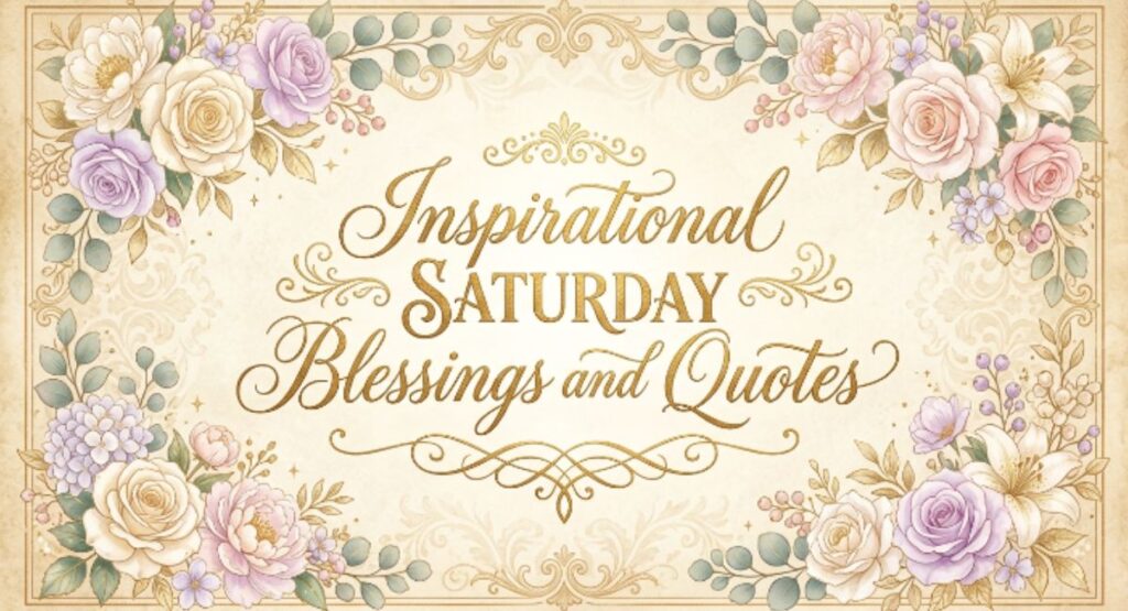 Inspirational Saturday Blessings and Quotes
