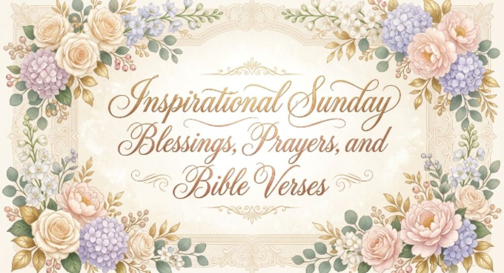 Inspirational Sunday Blessings, Prayers, and Bible Verses
