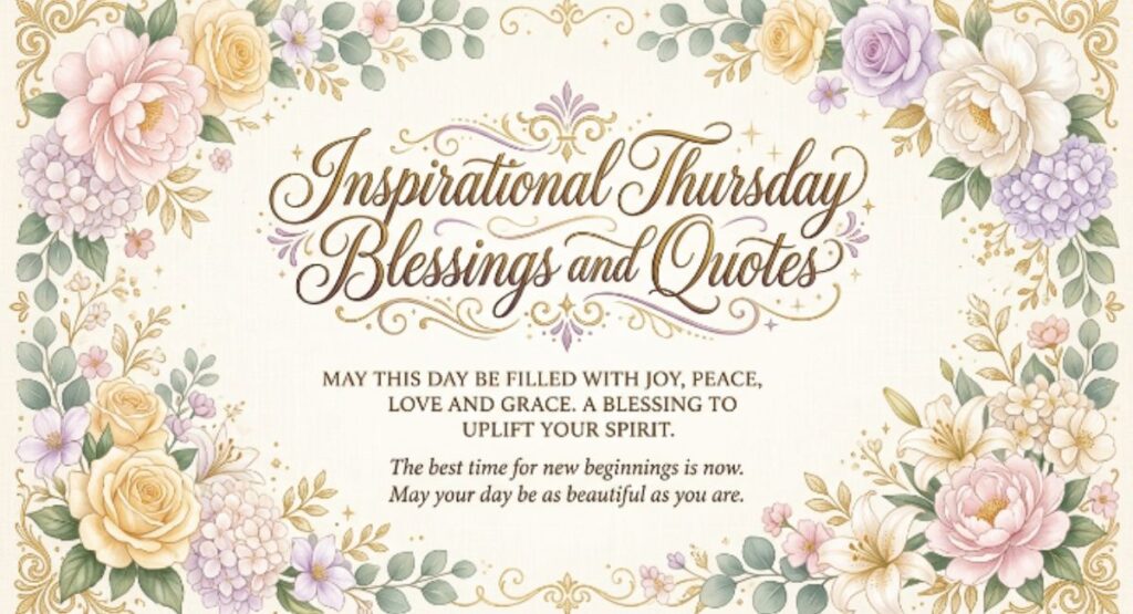 Inspirational Thursday Blessings and Quotes