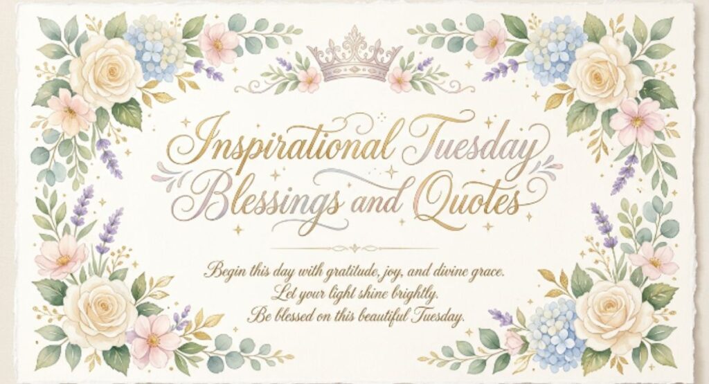 Inspirational Tuesday Blessings and Quotes