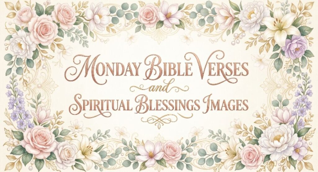 Monday Bible Verses and Spiritual Blessings Images