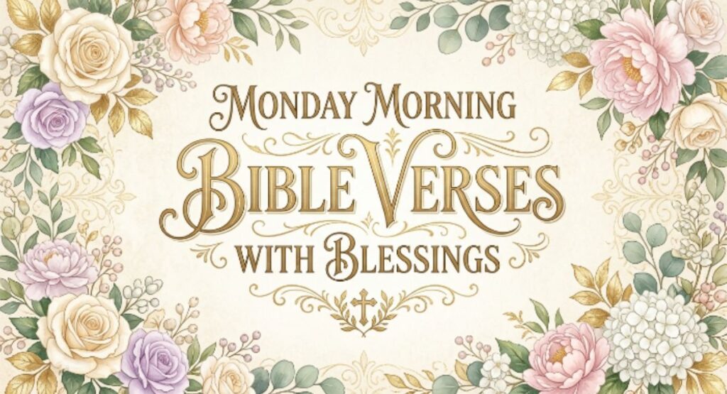 Monday Morning Bible Verses with Blessings