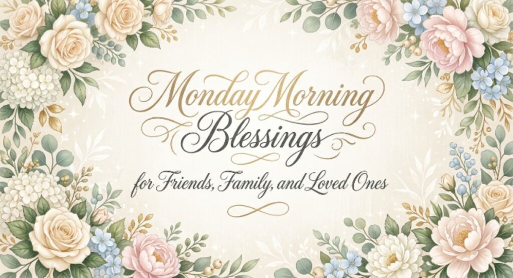 Monday Morning Blessings for Friends, Family, and Loved Ones