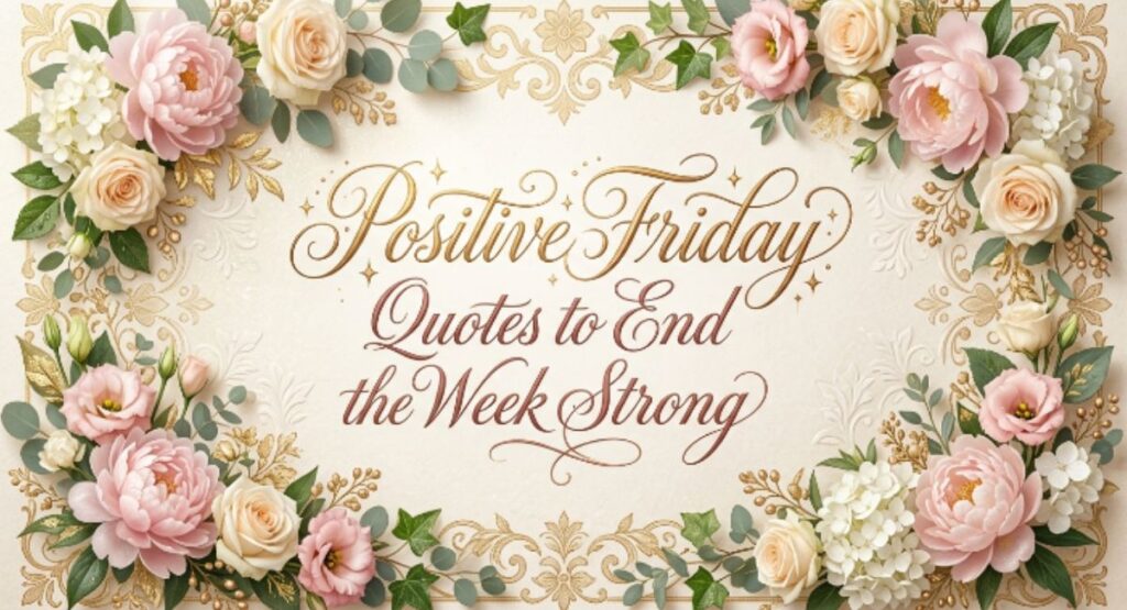 Positive Friday Quotes to End the Week Strong